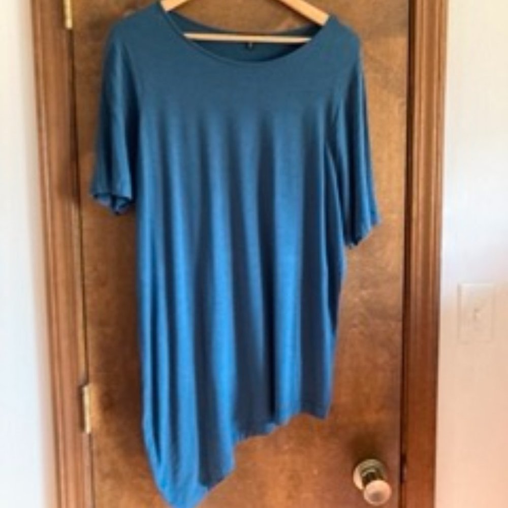Universal Standard Liquid Jersey Genevette Top Teal Size Small